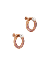 Load image into Gallery viewer, Snaketric disc earrings