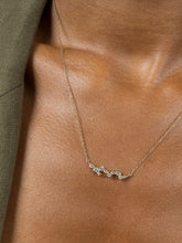 Load image into Gallery viewer, 14k gold stargazer ten diamond pendant