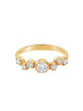 Load image into Gallery viewer, 18k diamond stargazer ring - 0.66ct
