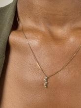 Load image into Gallery viewer, 18k gold &amp; diamond small cascade pendant
