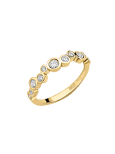 Load image into Gallery viewer, 18k gold &amp; diamond fine cascade ring
