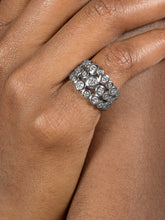 Load image into Gallery viewer, 18ct gold &amp; diamond triple row dotty ring - 2.00ct
