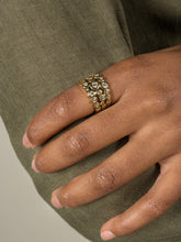Load image into Gallery viewer, 18ct gold &amp; diamond triple row dotty ring - 2.00ct
