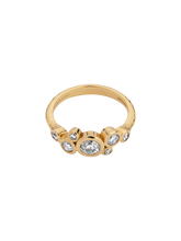 Load image into Gallery viewer, 18k gold &amp; diamond cascade cluster ring
