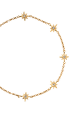 Load image into Gallery viewer, 14k gold &amp; diamond five star bracelet
